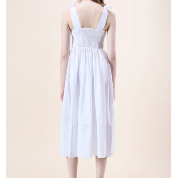 White Button Down Dress - Picture 6 of 7